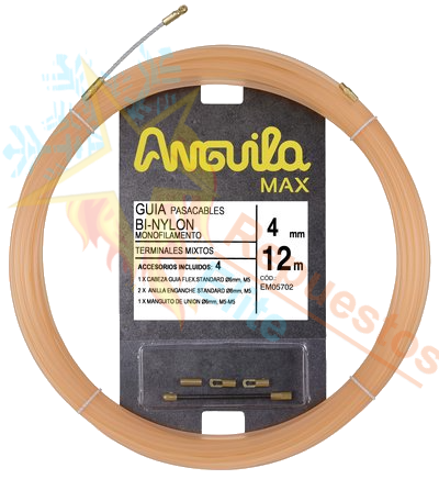 GUIA PASACABLES NYLON MONOFILA Ø4MM L.12MTS