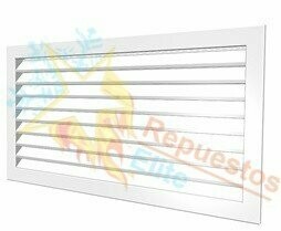 REJILLA SIMPLE DEFLEX LAMA MOVIL 200x150MM BLANCO
