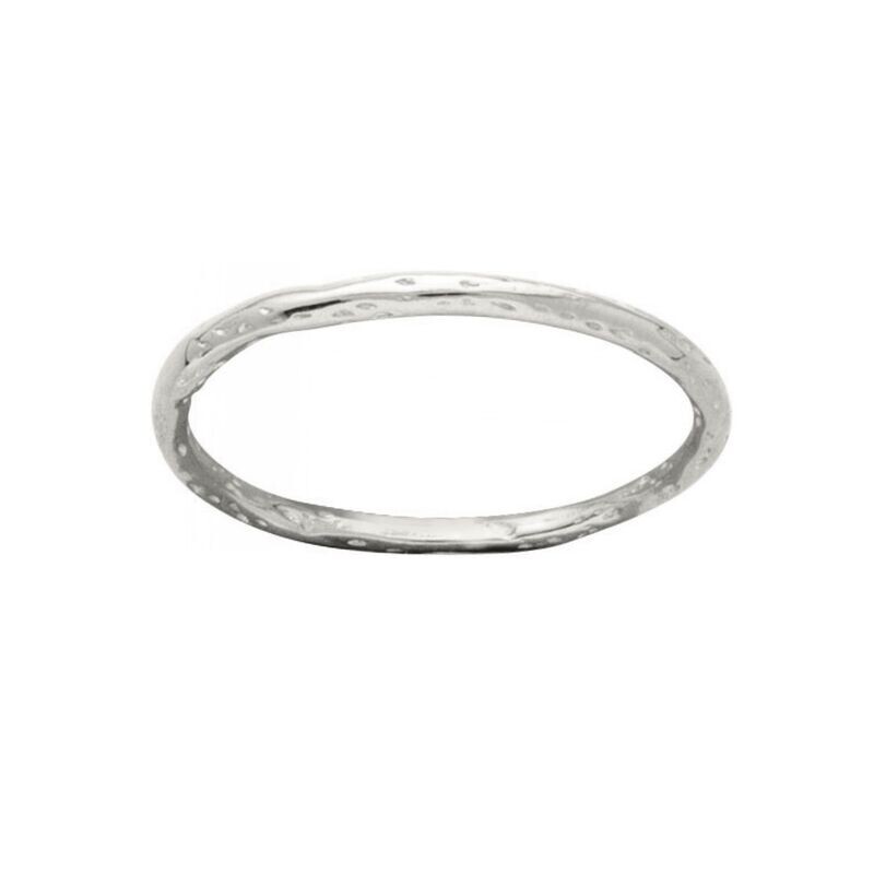Bague fil martelé Homme-Femme