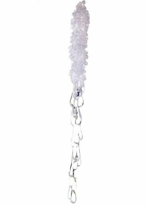 ACRYLIC ICY ICICLE ORNAMENT 8&quot;