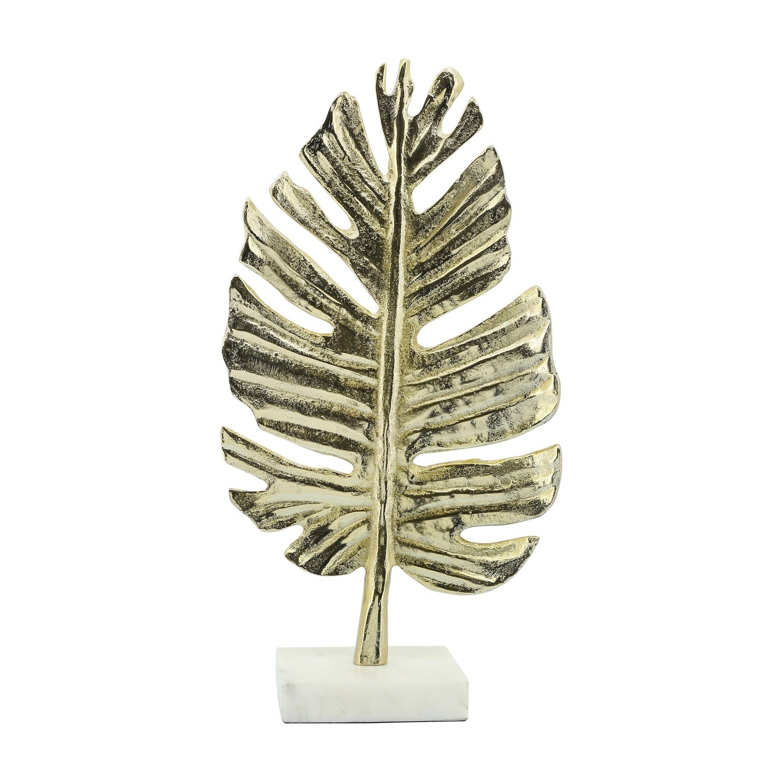 METAL 18 PALM LEAF TABLE DECO, GOLD SB