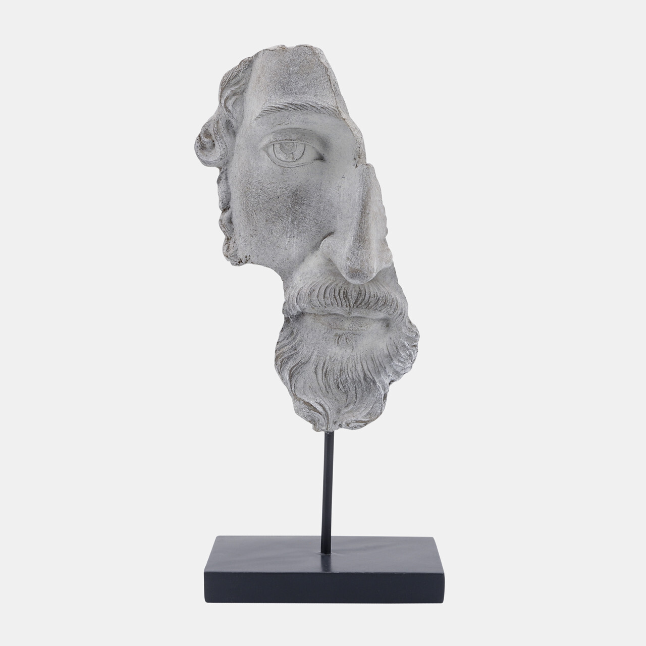Resin, 16&quot;H Face On Stand, Fray