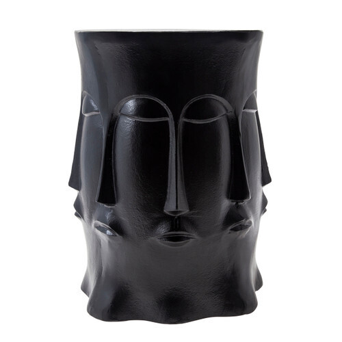 Metal Multi-Faced Stool, Black