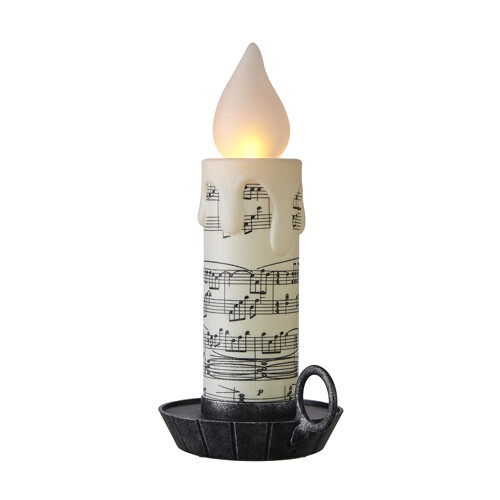 17.5&quot; No Timer Music B/O Candle
