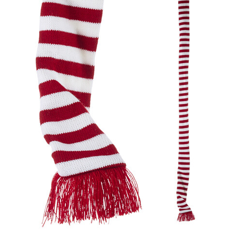 6&#39; Striped Knit Scarf Garland