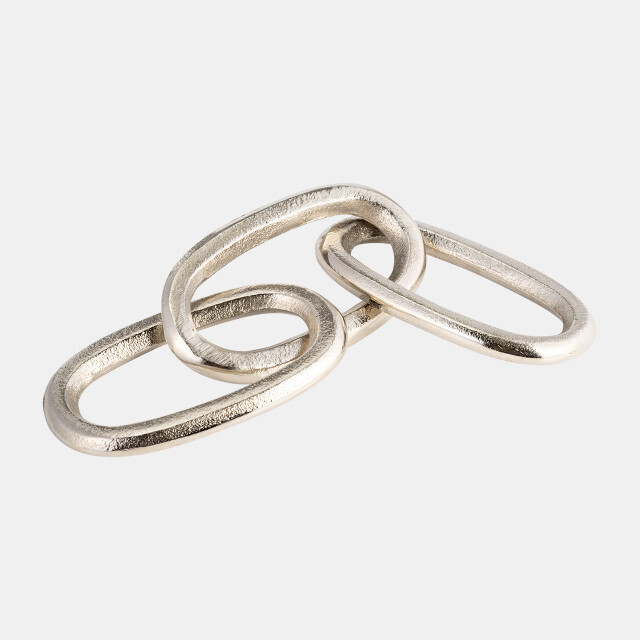 Metal 15&quot; Chain Decor, Silver