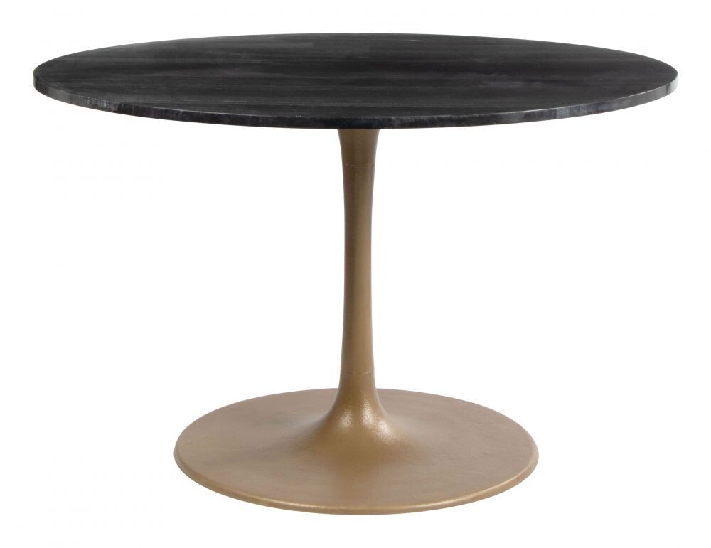 Taj Dining Table Black &amp; Gold ZM