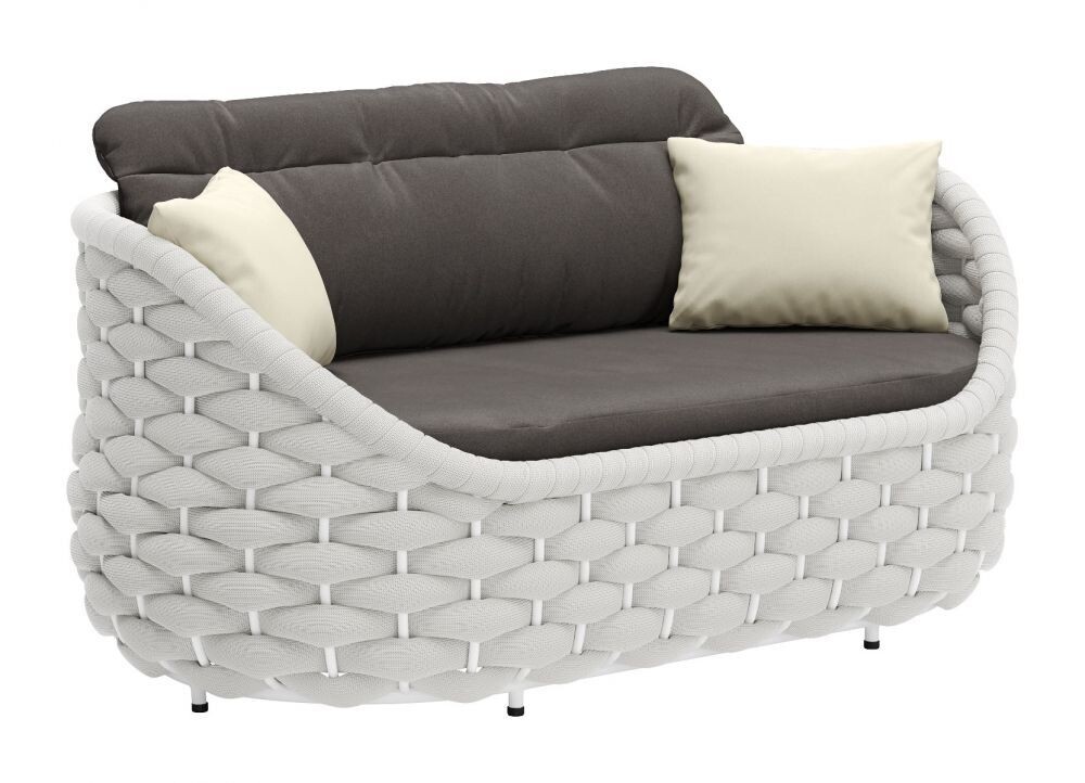 Coral Reef Loveseat Gray ZM