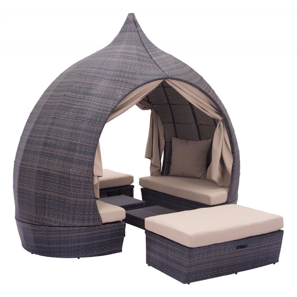 Majorca Daybed Brown &amp; Beige ZM