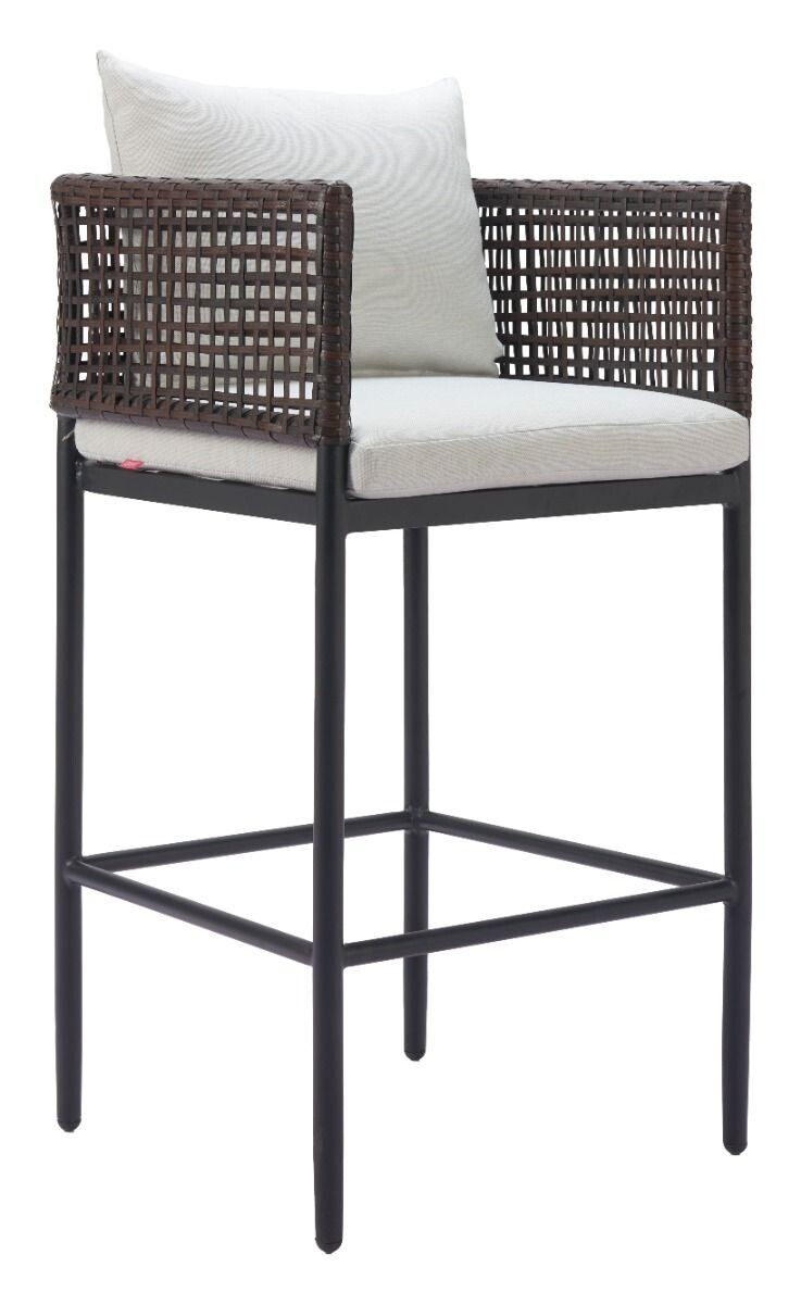 Palm Paradise Barstool Gray ZM