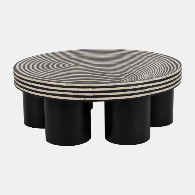 Stained Finish Coffee Table, Black SB