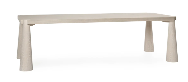 ATROP OAK WOOD 102&quot; DINING TABLE