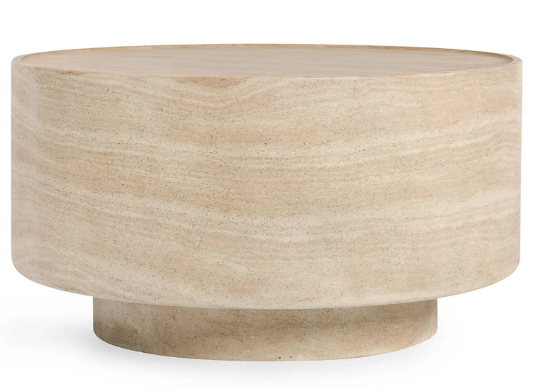 MCKENNA OUTDOOR CONCRETE 31.5&quot; ROUND COFFEE TABLE
