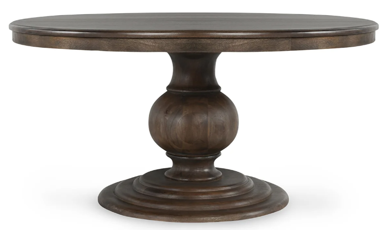 BROOKSIDE WOOD 60&quot; ROUND DINING TABLE