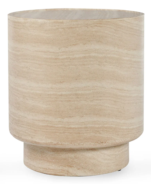 MCKENNA OUTDOOR CONCRETE 18&quot; ROUND END TABLE