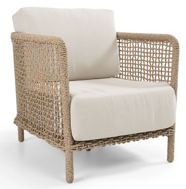 BRISBANE OUTDOOR ACCENT CHAIR NATURAL