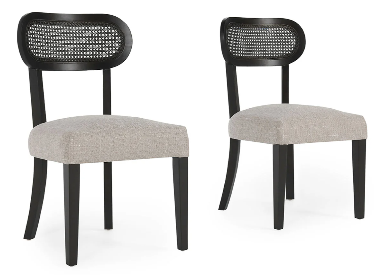 BELLA DINING CHAIR OATMEAL SET OF 2