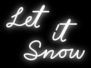 Let It Snow Neón 30cm