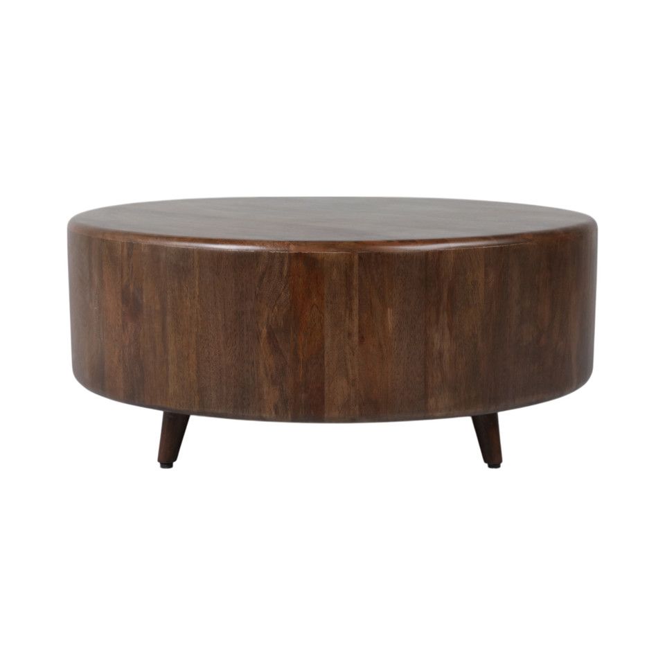 39&quot; SOMERSET MARBLE AND WOOD COFFEE TABLE, MULTI