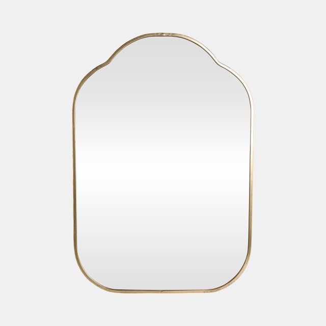 25x37 Arch Top Mirror, Gold