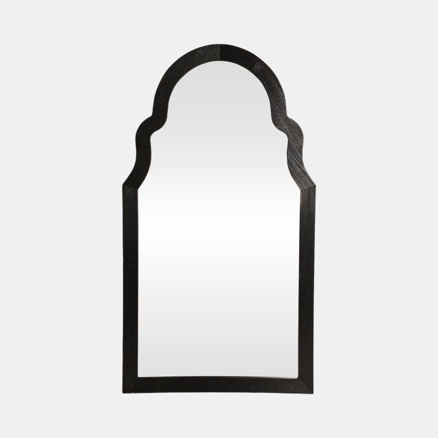 26x47 Arched Mirror, Black