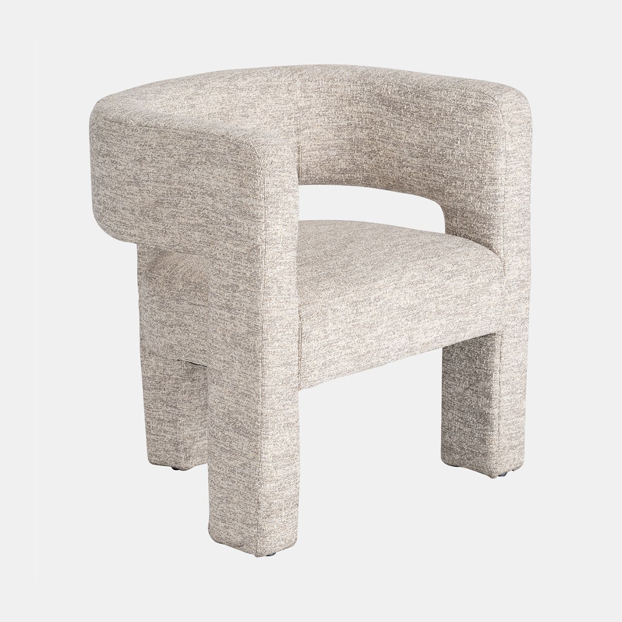 Round Back Chair - Beige