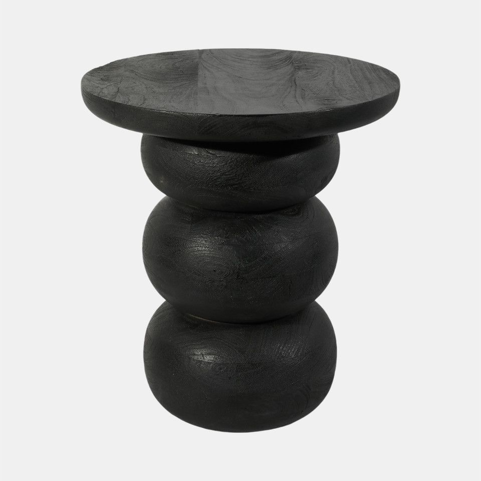 Wood, 19&quot; Bibendum Accent Table, Black
