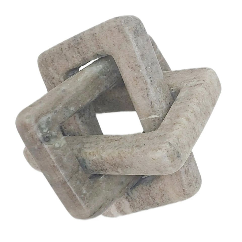 6x6&quot; Morchana Marble Geo Knot, Beige
