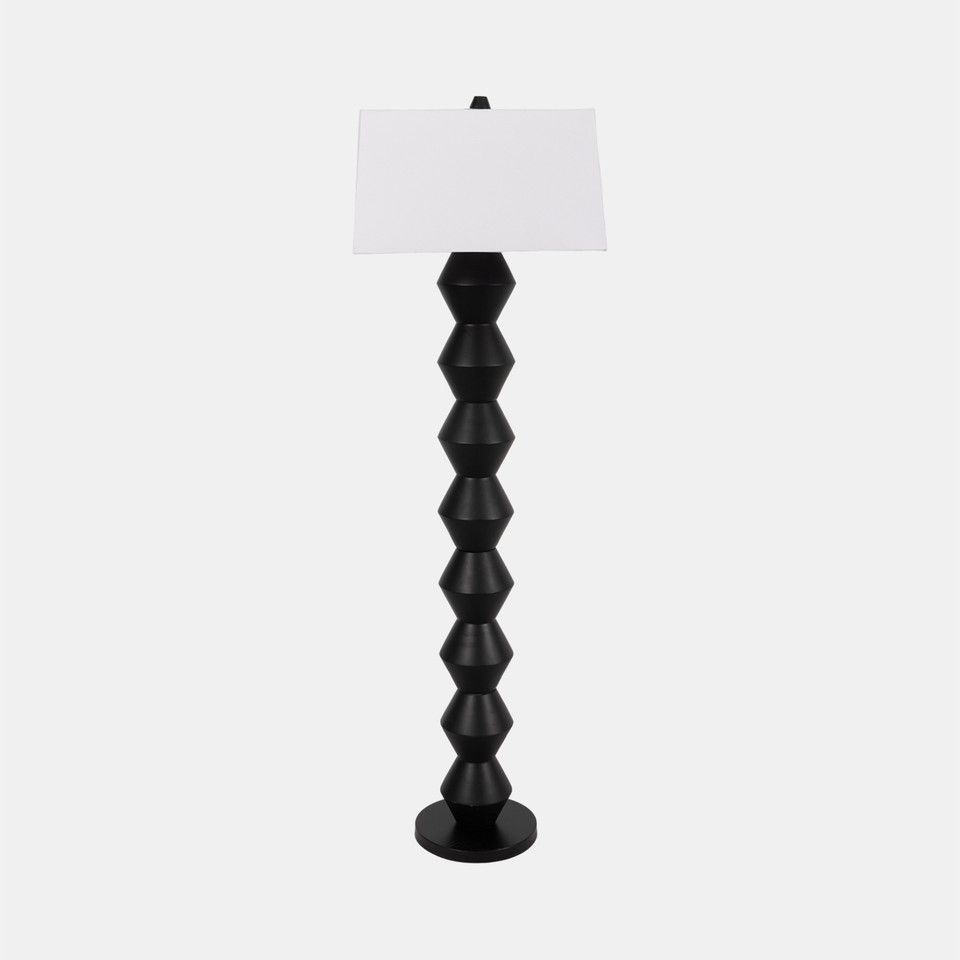 69&quot; Stacked Totem Lamp, Black