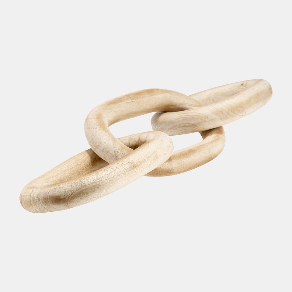 28&quot; 3 Wooden Links, Natural