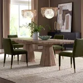 Caledon Dining Table, 2 CARTONS 114 W X 30 H X 40 D (in)