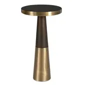 Fortier Accent Table, Espresso 12 W X 22 H X 12 D (in)