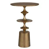Flight Accent Table, Brass 16 W X 24 H X 16 D (in)