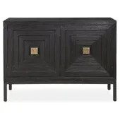 Aiken 2 Door Cabinet, Black 43 W X 31 H X 16 D (in)