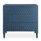 Colby 3 Drawer Chest, Blue 36 W X 33 H X 18 D (in)