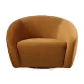 DeSoto Swivel Chair, Hazlenut 38 W X 28 H X 37 D (in)