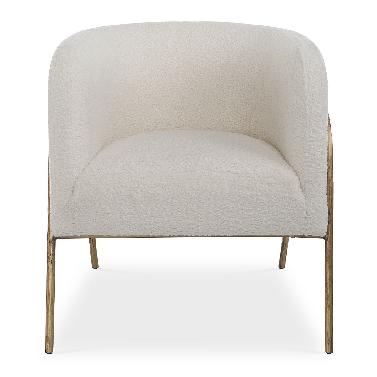 Jacobsen Accent Chair, Natural Shearling 27 W X 29 H X 27 D (in)