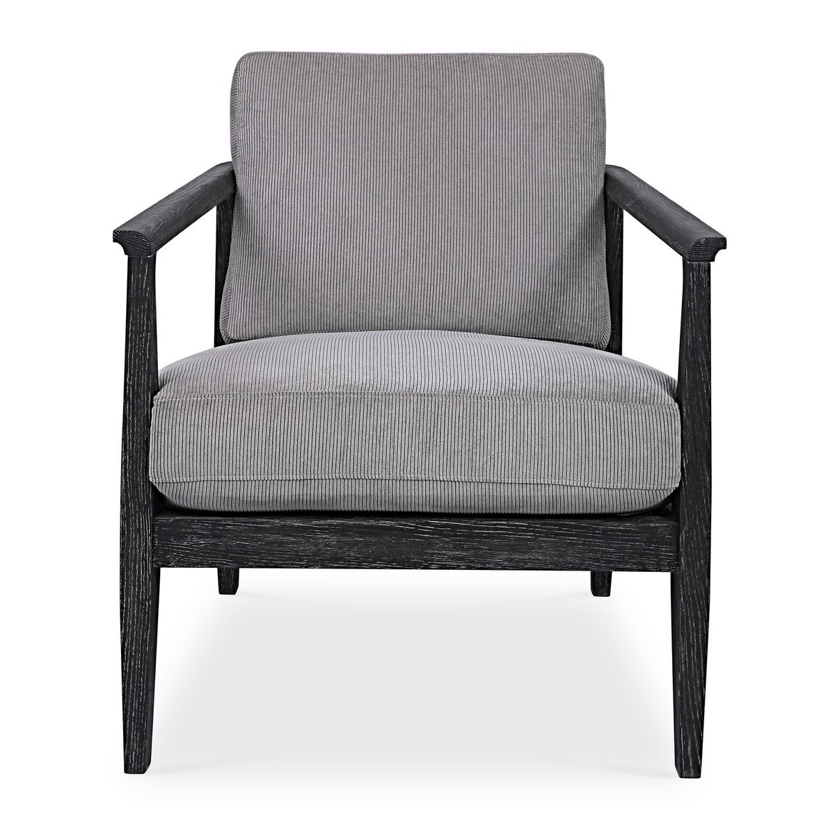 Brunei Accent Chair, Gray 28 W X 34 H X 33 D (in)