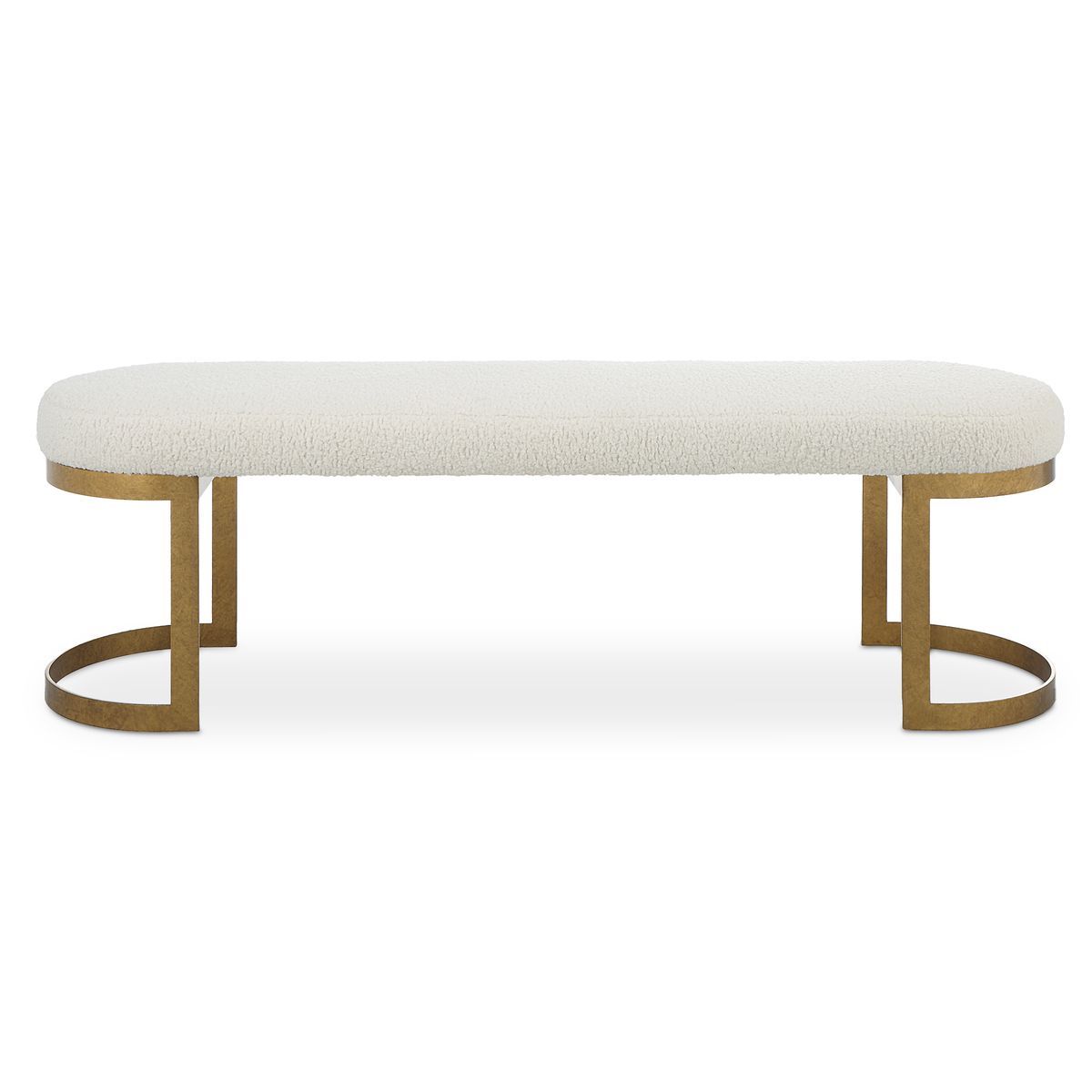 Infinity Bench, Gold 60 W X 19 H X 16 D (in)