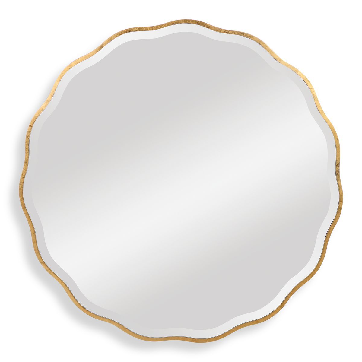 Aneta Round Mirror, Gold 42 W X 42 H X 1 D (in)