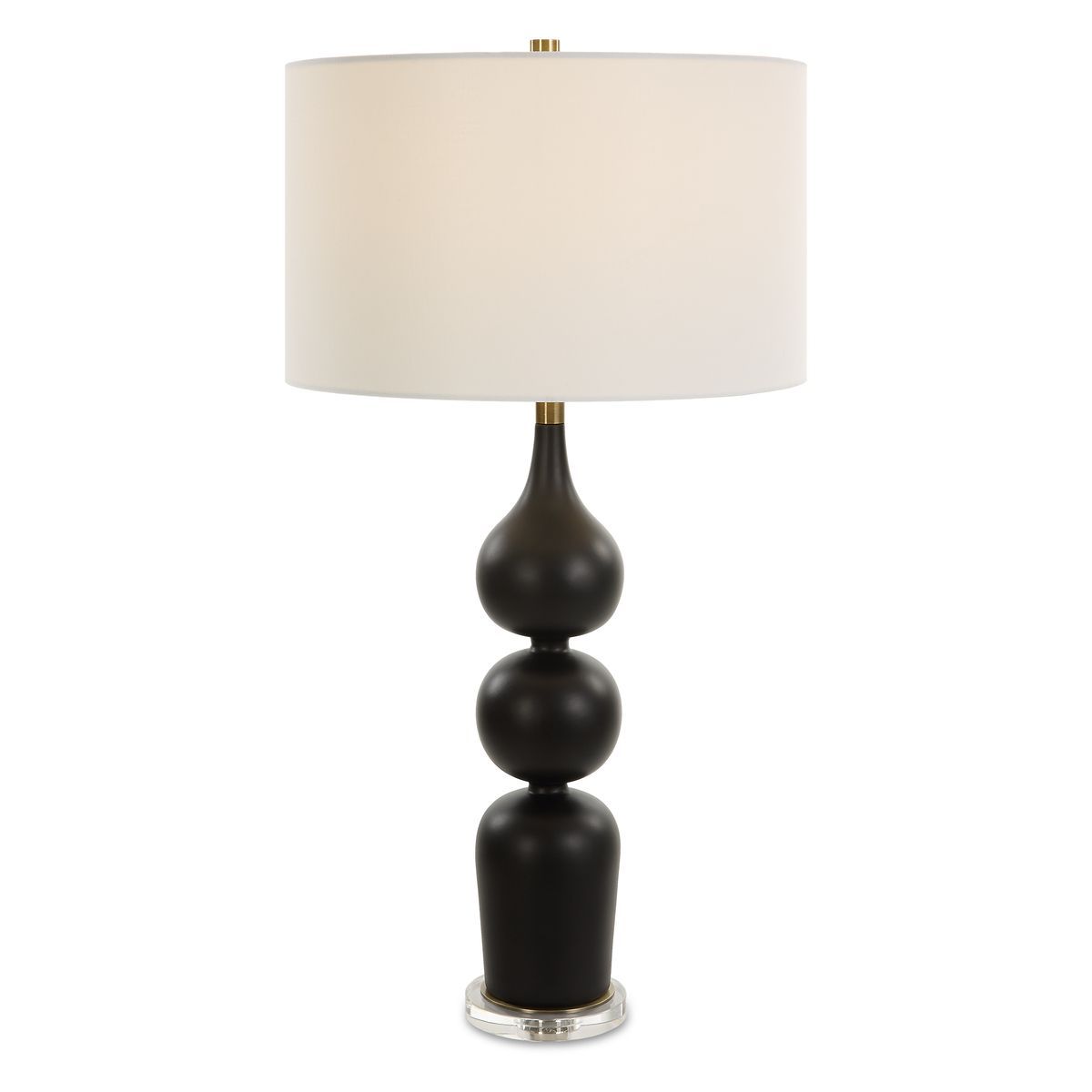 Caviar Table Lamp 33H, SHADE 10H X 17 Dia. (in)