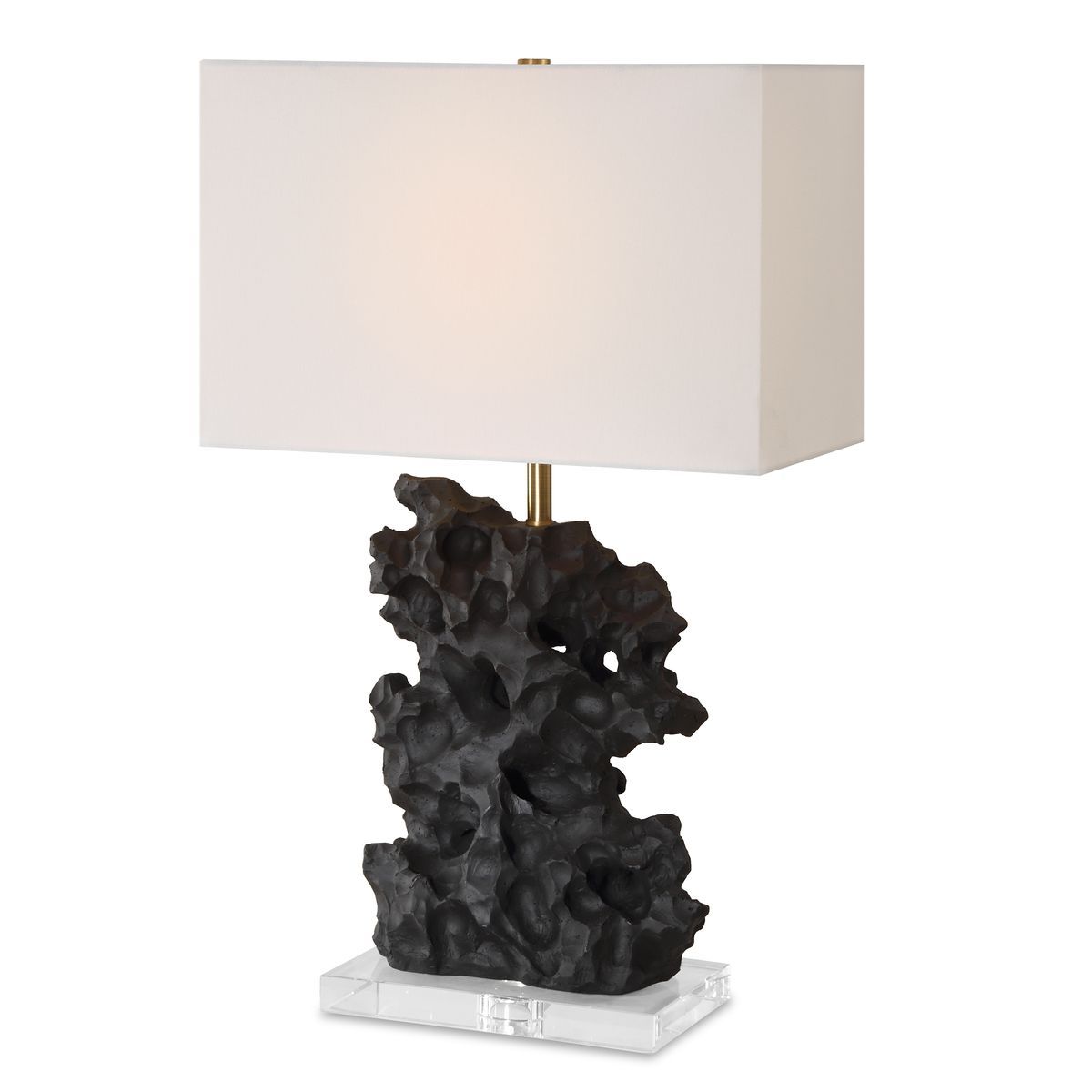 Basalt Table Lamp 27H, SHADE 11H X 17W X 10D (in)