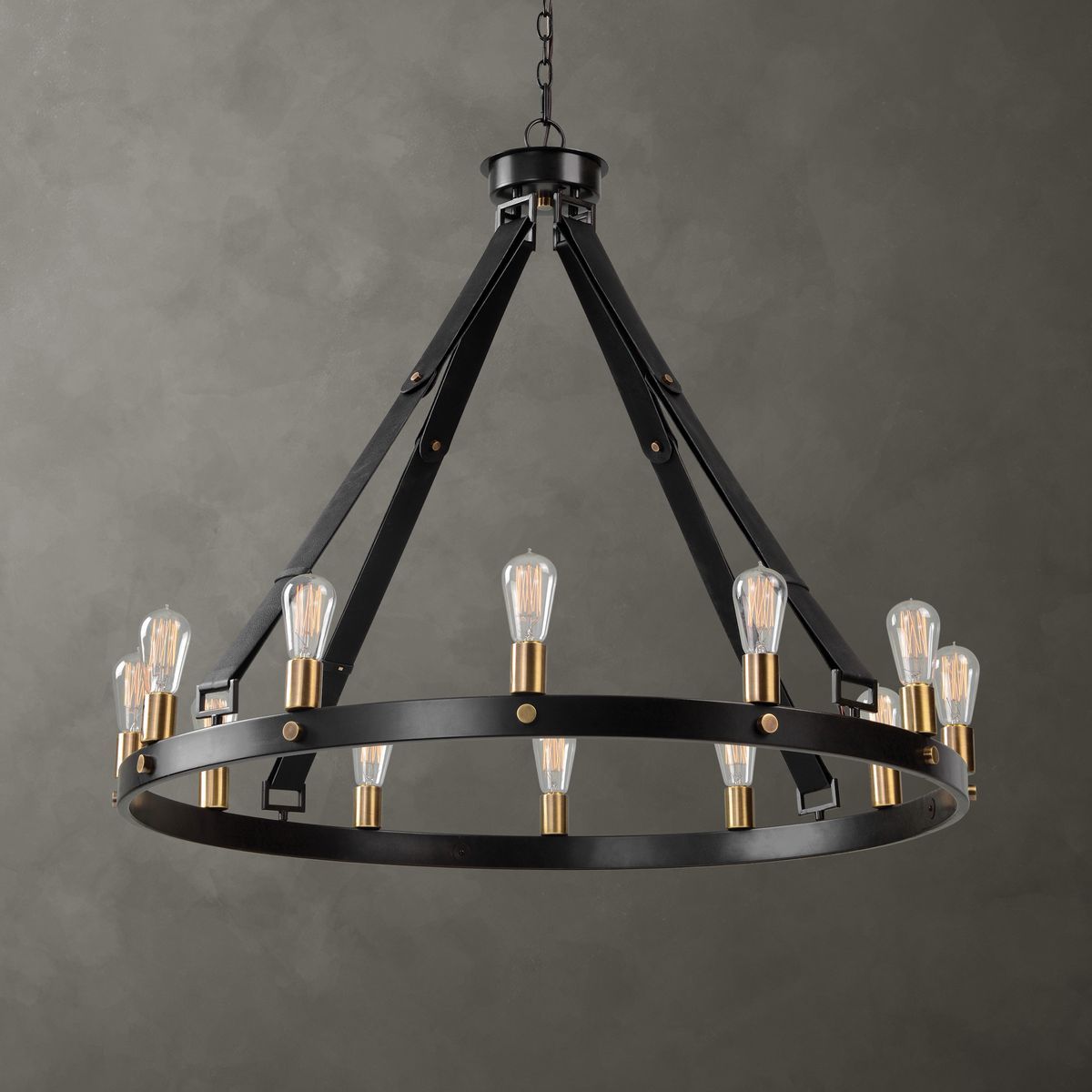 Marlow, 12 Lt Chandelier 35 H X 40 Dia. (in)