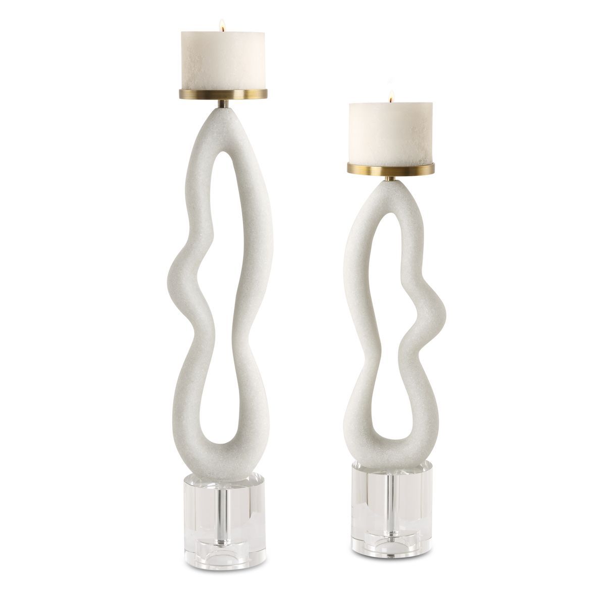 Feamelo, Candleholders, S/2 5 W X 23 H X 4 D (in)
