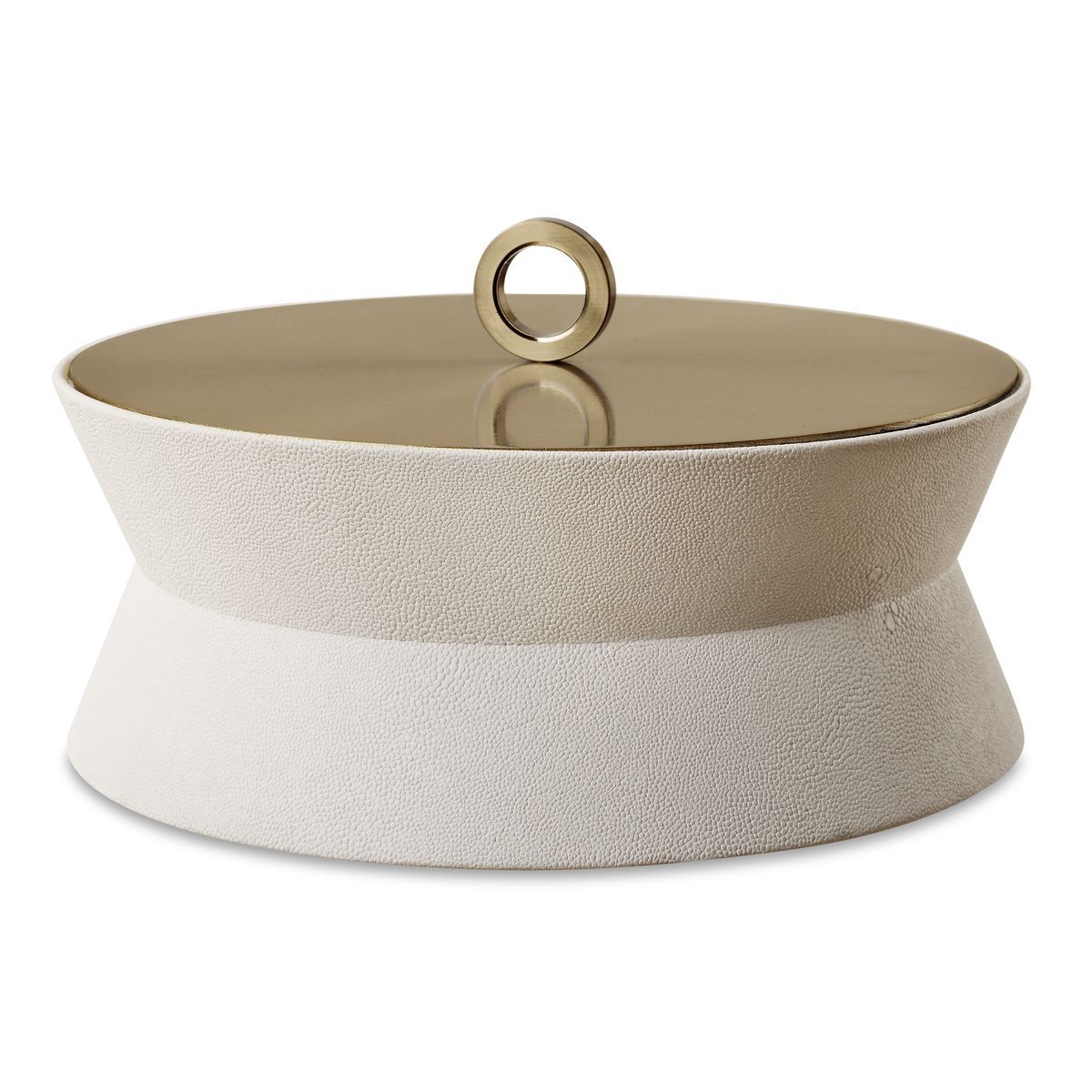 Luxe, Round Box 10 W X 6 H X 10 D (in)