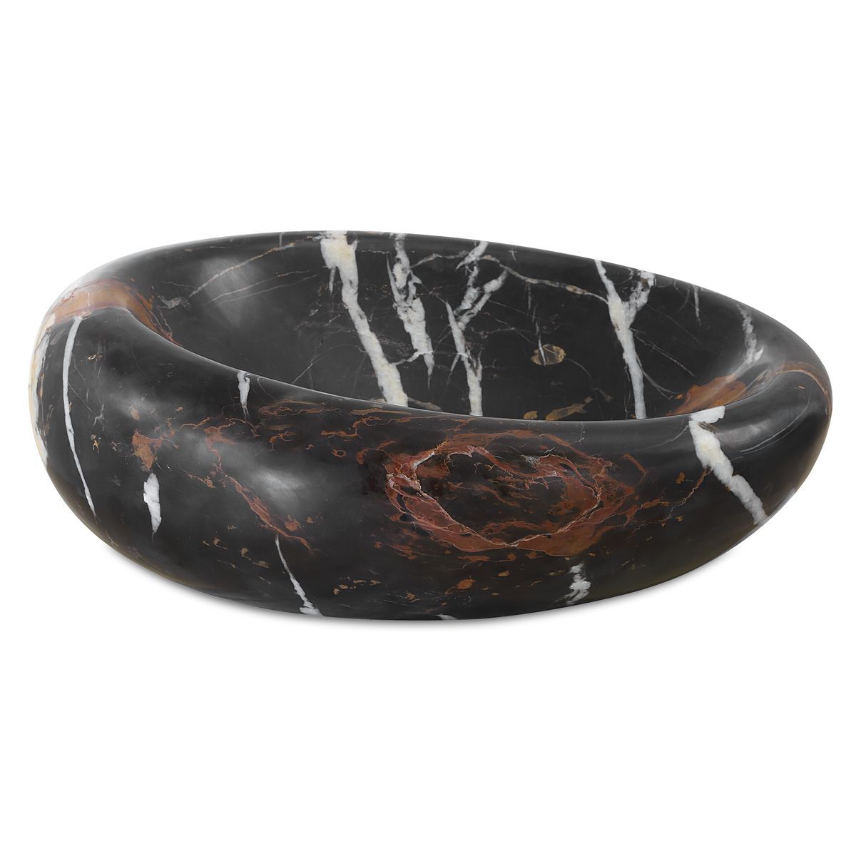 Swaddle Bowl - Michelangelo Marble Large 16 W X 6 H X 13 D (in)