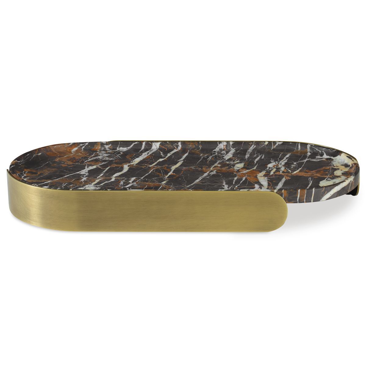 Lozenge Tray - Michelangelo Marble 22 W X 3 H X 10 D (in)