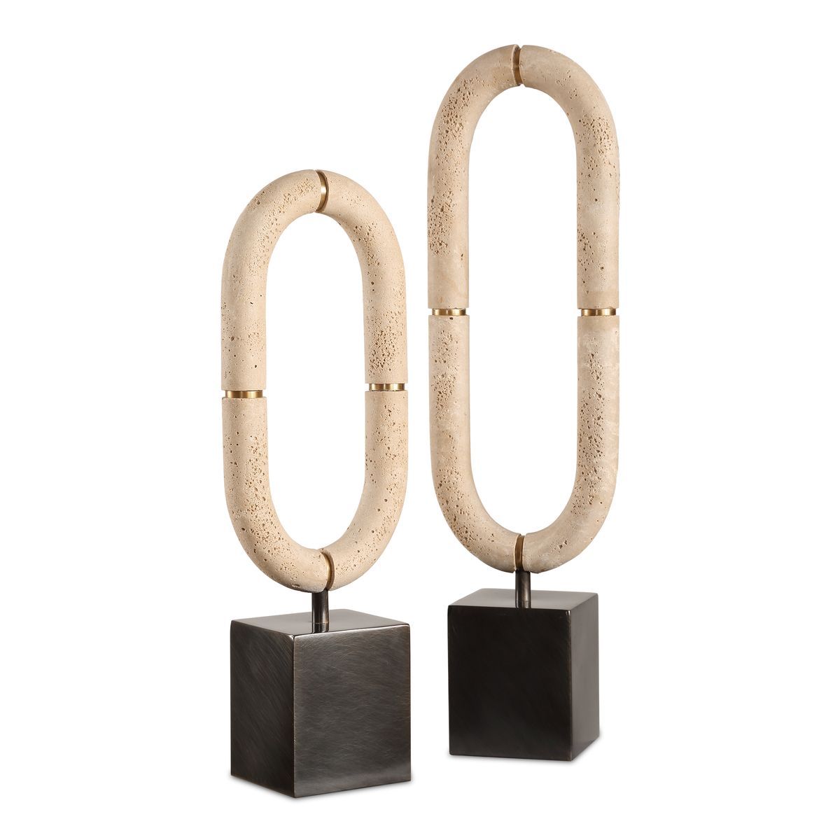 Oval Fusion, Sculptures, S/2 6 W X 22 H X 4 D (in)