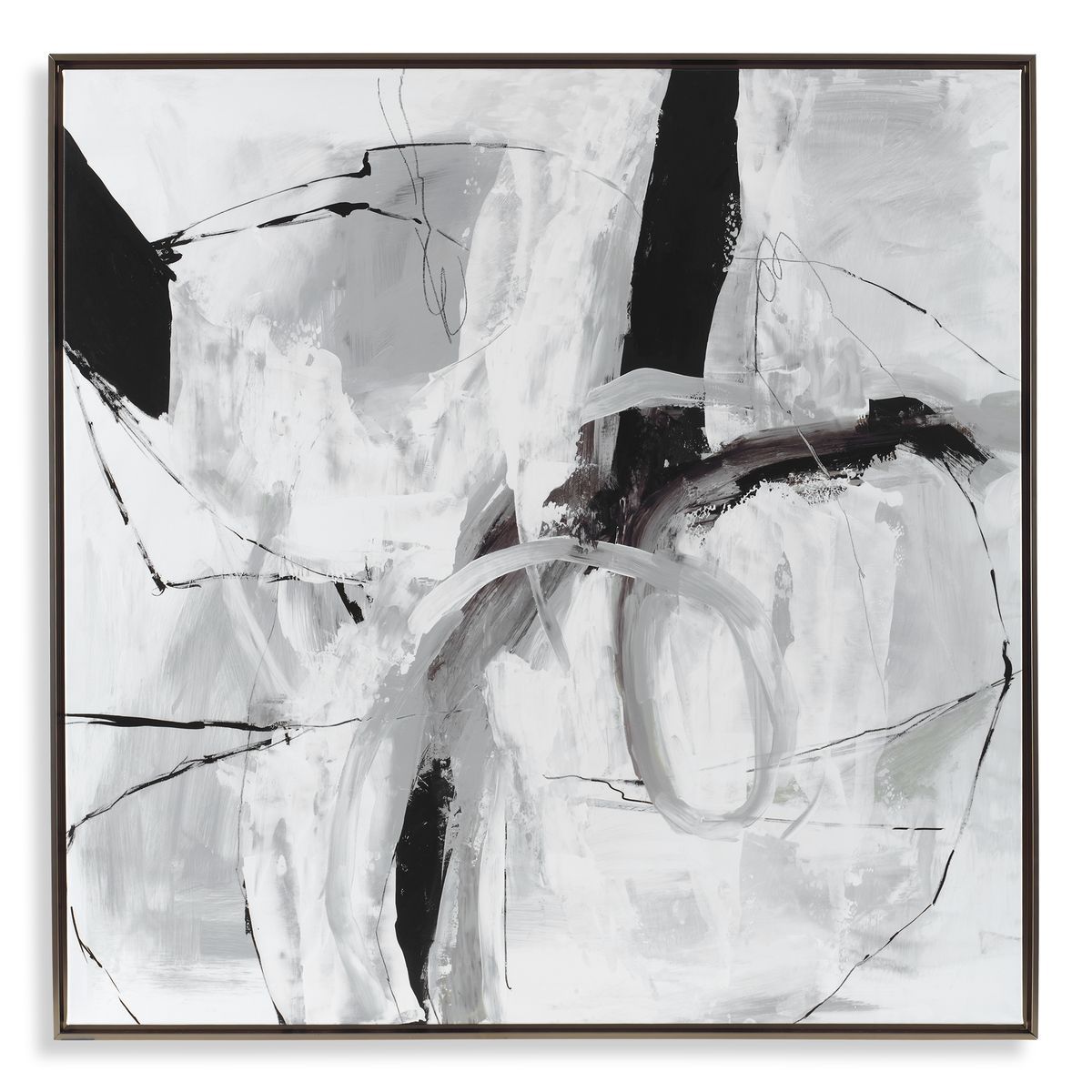 Looping Eternity Framed Canvas 56 W X 56 H X 2 D (in)