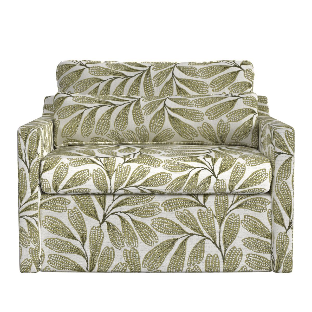 Slope Swivel Chair-and-a-Half - Hedge Green